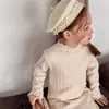 2026 Nuevo Boina de Lana con Encaje Transfronteriza Elegante y de Moda Otoño e Invierno, Sombrero Infantil que Adelgaza el Rostro