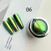 Polvo camaleónico de alto brillo neón exclusivo transfronterizo para arte de uñas, polvo de luna de hada polarizado de espejo fino ultrabrillante, polvo de espejo mágico