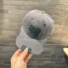 Gorra de béisbol para niños estilo callejero, versión coreana, con efecto desgastado, rota, ala ancha, bordado tridimensional, unisex, sombrero para protección solar