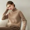 Nuevo Suéter de Cachemir 100% Puro Otoño e Invierno 2025 para Mujer Cuello Alto Jersey Suéter de Otoño e Invierno Holgado Engrosado Base de Punto