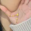 Collar de Borla Mariposa Dorada para Mujer Estilo Francés Suave Popular en Internet Versátil Estilo Frío Nicho Lujo Ligero Alta Gama Cadena Clavicular