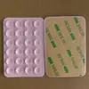 Conjunto de 24 peças de suportes adesivos universais para celular, com ventosas de silicone quadradas, multifuncionais e antiderrapantes, sem necessidade de furos, prontos para uso pelo fabricante.