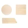 Posavasos de Madera Creativos Sin Terminar para el Hogar Cuadrados Redondos de Madera Maciza para Té Posavasos de Madera para Escritorio Posavasos de Madera para Pintar DIY