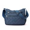 Bolso de Hombro Multicompartimento 2024 para Mujer Bolso Cruzado Creativo con Bordado de Rombos Bolsa de Nylon de Gran Capacidad Transfronteriza Venta al por Mayor Viajes