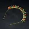 Diademas Navideñas Europeas y Americanas de Estilo Letra Más Vendidas, Accesorios Mayoristas para la Noche de Carnaval de Halloween