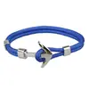 Venta al por mayor de fábrica nuevo brazalete de ancla de moda europea y americana brazalete de cuerda de poliéster joyería