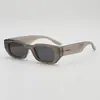 Gafas de sol Olayou estilo europeo y americano, montura pequeña, montura estrecha, estilo retro ojo de gato, estilo hip-hop punk aviador para hombre y mujer