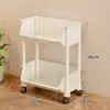 Estante organizador de juguetes, organizador de bocadillos, caja de almacenamiento móvil, carrito pequeño para mochilas escolares, gabinete de piso de cocina de varias capas para verduras infantiles
