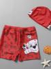 Bañador de Verano para Niños con Dibujos Animados, Bañador Cómodo y Transpirable, Bañadores y Gorros de Natación para Niños, Venta al por Mayor desde Fabricantes