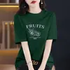 Camiseta de Manga Corta de Algodón Puro Azul Cielo para Mujer 2026 Nuevo Verano Talla Grande Efecto Adelgazante Cubre Vientre Top de Media Manga de Alta Gama