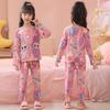 Sudeste Asiático 2025 Pijama Novo para Meninas Primavera e Outono Manga Longa Roupa de Casa para Bebês Meninos Verão