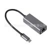 Tarjeta de red Gigabit 3.0 tipo C carcasa de aleación de aluminio USB C3.1 para computadora portátil tableta a puerto de red RJ45