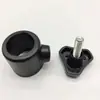 Adaptador de plástico de 16 vueltas y 19 rondas, manguito negro para haz de tubos ajustable, conector telescópico de plástico PE para tubo redondo