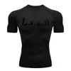 Nueva Camisa de Compresión de Manga Larga para Verano Negra Camiseta de Fitness para Hombre Muscular Secado Rápido Ropa Deportiva para Correr Fitness