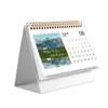Calendário de Mesa Estilo Diário Ornamento de Mesa Criativo Circular Folha-a-Folha Papel Anotações de Viagem Manuscritas Calendário 2027 Personalização