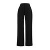 Pantalones Casuales Holgados Retro Americanos con Cordón Pantalones Largos 2025 Verano Nuevo Versátiles Adelgazantes Rectos Hasta el Piso Pantalones de Pierna Ancha