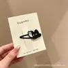 Pinza para el Cabello Exquisita de Gama Alta para Mujer Clip BB Estampado de Leopardo Retro Lindo Clip para Flequillo Lateral Accesorios para el Cabello de Moda con Temperamento