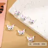 Nueva Manicura Creativa Dibujos Animados Kuromi Uñas Portátiles Celebridad de Internet Joyería para Uñas Linda Joyería para Uñas de Aleación
