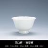 Juego de Té de Cerámica con Taza Maestra de Cuerpo Blanco, Taza de Degustación, Taza de Invitado con Logotipo Impreso, Juego de Té Kung Fu de Cerámica Hecho en Jingdezhen Personalización