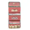 Bolsa Colgante de Almacenamiento a Cuadros Bolsa de Almacenamiento para Cama de Dormitorio Estudiantil Bolsa Colgante para Puerta de Litera Bolsa de Red para Cama de Pared