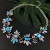 Collar de mariposa púrpura de moda europea y americana, collar corto de imitación, joya cruzada 2019