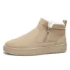 Botas de Nieve de Invierno para Hombre, Forradas de Felpa y Engrosadas para Calidez, Zapatos Deportivos de Exterior de Caña Alta, Zapatos Casuales Versátiles para Hombre