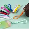 Cordão Criativo para Celular DIY Acessórios de Chaveiro Corda Curta Colorida Boneca Corrente de Corda para Celular Corda Trançada Anti-Perda