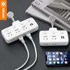 Adaptador Multi-Enchufe con USB Inteligente, Regleta de Alimentación Multi-Puerto, Alargador y Carga Rápida Inteligente