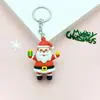 Chaveiro Pingente de Desenho Animado de Natal Transfronteiriço Papai Noel Boneco de Neve Enfeite de Árvore de Natal Festa de Natal Presente Promocional