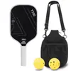 Raquete de Pickleball de Fibra de Carbono T700 Toray Textura de Tecido de Grafite Fosca 16mm de Espessura Competição Fibra de Carbono