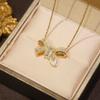 Colar de arco de alta qualidade com diamante flash, gargantilha curta da moda, estilo coreano elegante feminino, acessórios de estilo fresco