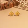 Aretes de Cruz, Mariposa y Trébol de Cuatro Hojas para Mujer, Moda Personalizada Nuevo Estilo 2026, Elegantes Aretes de Lujo Ligero, Regalo para Novia