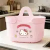 Cesta de almacenamiento y drenaje colgante Sanrio original para uso doméstico, gran capacidad, estante de pared sin perforaciones, cesta de drenaje para fregadero
