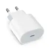 Ventas Directas de Fábrica Adecuado para Cargador de Apple Cargador de Teléfono Móvil Set de Cargador Regulaciones Europeas y Americanas PD 20W Carga Rápida Cabezal de Carga