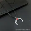 Collar Colgante Ojo del Diablo Cuerno Mitología Antigua Europea y Americana Cadena de Suéter de Venta Caliente Transfronteriza Accesorios de Comercio Exterior Al por Mayor
