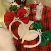 Lantejoulas Ambient Big Bow Natal Headband Mulheres Bonito Pelúcia Headband Internet Celebridade Festa Cabelo Cartão Headwear