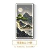 Pintura decorativa de entrada de lujo con luz moderna Rizhao Jinshan, lámpara de pared luminosa, pintura colgante de paisaje de pasillo de montaña