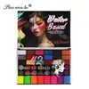 Pintura Corporal Soluble en Agua de 12 Colores Transfronteriza Especial de Halloween Maquillaje de Rendimiento Acabado Pintura para la Cara de Bandera Venta al por Mayor
