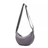 Bolsa Feminina 2024 Nova Bolsa Dumpling Bolsa Transversal Feminina Grande Capacidade PU Branca Estilo Coreano Combina Com Tudo Casual Bolsa de Ombro
