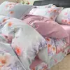 2026 Nuevo Juego de Cama de Cuatro Piezas 100% Algodón Cepillado con Impresión Digital Juego de Cama Clase A Estilo Otoño/Invierno