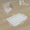 Caja de Plástico Transparente de 24 Compartimentos, Caja para Componentes Digitales, Caja de Empaque para Accesorios de Tornillería para Joyería, Caja de Almacenamiento para Piezas Pequeñas