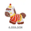 Pegatinas de Tela Bordadas de Ponis de Dibujos Animados, Sin Planchado, Bolsas, Chaquetas de Plumas, Zapatos y Sombreros, Pegatinas Decorativas Hechas a Mano para Bricolaje, Parches para Reparar Agujeros