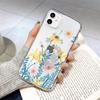 Estilo japonês e coreano pequeno fresco transparente iPhone 14Pro max para Apple 12Pro Air Cushion 13 caso de telefone transparente