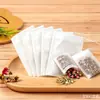 Bolsas de té desechables, 8*12 cm, tela no tejida, para condimentos, con cordón, bolsas filtrantes, empaque de té de tela no tejida