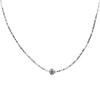 Collar de plata rota para mujer, novedad de 2024, collar de perlas entrelazadas de doble capa, ligero, de lujo, elegante, con cadena de clavícula de nicho.
