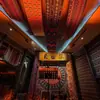 Estilo Étnico Longo Teto Interno Dossel Pano Pendurado Canção Folclórica de Yunnan Bar Decoração de Parede Pano de Parede Comercial Pano de Fundo