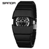 Sanda Comercio Exterior Más Vendido Reloj de Cuarzo Milenio Y2K Moda Luminoso Reloj para Hombre Impermeable Correa de Armadura Multisección Reloj de Pulsera