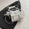 Nuevo Bolso de Hombro Doble de Alta Calidad con Gipsofila, Estilo Académico Elegante, Versátil, para Llevar en la Mano, de Hombro Único, Cruzado, Mochila