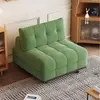 Sofá Cama Estilo Crema para Sala de Estar de Apartamento Individual y Pequeño Puff Sofá Plegable Estudio Balcón Asiento y Dormitorio Doble Uso Moderno