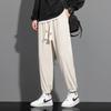 Pantalones cortos holgados de color liso para hombre, rectos, modernos, microelásticos, para primavera y otoño, moda juvenil, marca de moda, pantalones casuales, pantalones deportivos.